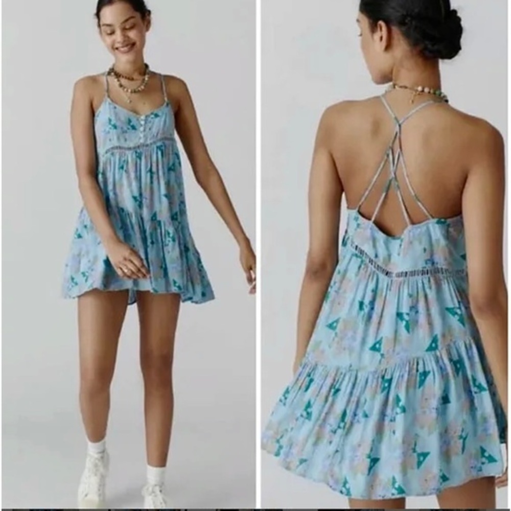 Urban Outfiters Georgia Tiered Mini Dress